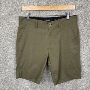 Brixton Crossover Chino Shorts 8" Inseam Casual Men's Size‎ 30 Olive Green